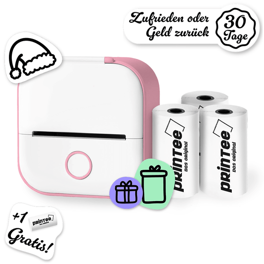 PRINTEE Rosa mit Stickerpapier