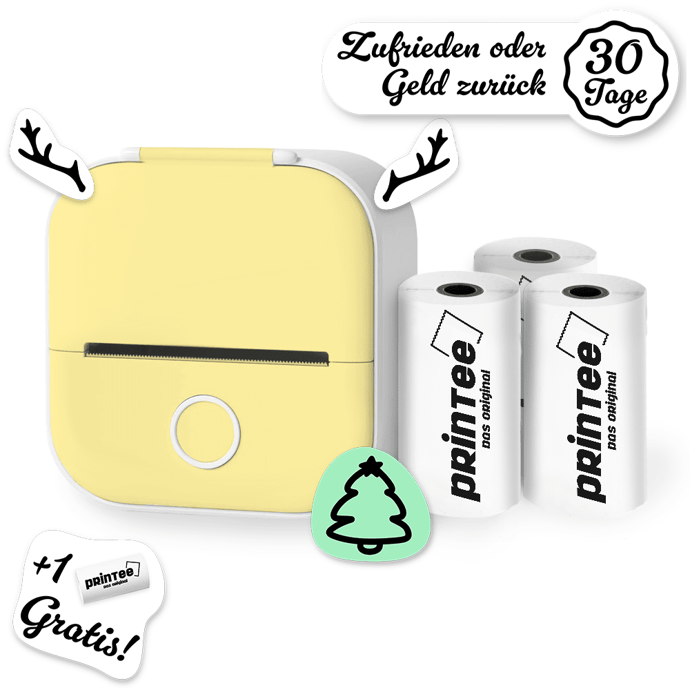 Special PRINTEE Gelb mit Stickerpapier