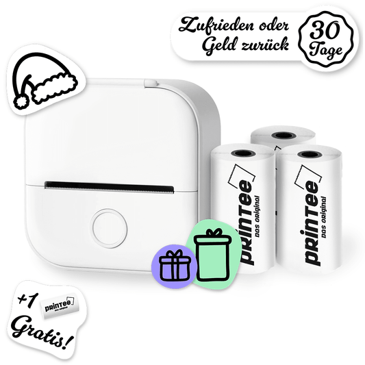 PRINTEE Weiß mit Stickerpapier